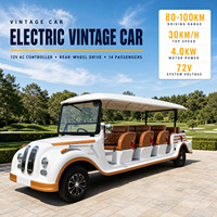 Voiture électrique de tourisme vintage personnalisable, idéale pour les célébrations de mariage, les galas et les défilés