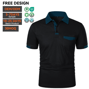 Polo personnalisé à séchage rapide, respirant, pour le golf, le sport, décontracté, été, manches courtes, vêtements de sport de haute qualité, polo pour homme - Product Image 3