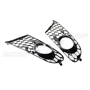 Rejilla de malla de panal ABS para parachoques delantero y rejilla de luz antiniebla para VW Golf 6 Jetta MK6 2009 2010 2011 2012 2013, 2 piezas/juego - Product Image 6