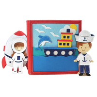 Livre d'activités éducatives en feutre Montessori pour enfants - Apprentissage ludique, développement de l'intelligence, couleur et taille personnalisées, unisexe, tous âges