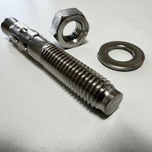 Ancrages d'escalade : Plaque de fixation à boulon M12 en acier inoxydable 304/316, très polie, avec ancre à expansion amovible, charge 25-30KN - Product Image 2