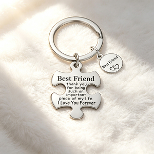 Russian Lion Quote Engraved Dog Tag Keychain, Stainless Steel Polished Metal <b>Key</b> Ring for Men's Streetwear & Gift - Product Image 6