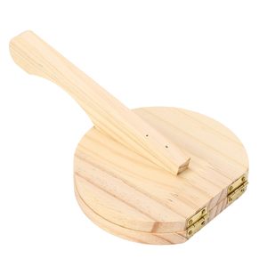 <span class=keywords><strong>Presse</strong></span> manuelle à tortillas de maïs, moule en bois de 25,4 cm pour tortillas de maïs, équipée d'un rouleau à pâtisserie, idéale pour presser la pâte pour les aliments - Product Image 4