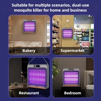 JZ 2025 nouveau Design lampe domestique anti-moustiques 395nm fréquence Nano piège à ondes lumineuses choc électrique attrape-mouches avec état solide