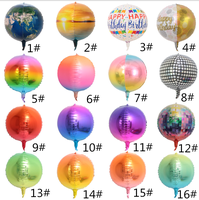 Offre Spéciale Ballons métalliques 4D ballon rond hélium Mylar 22 et 32 pouces or argent Rose or Ballons sphériques
