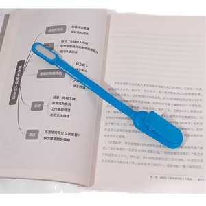โคมไฟตั้งโต๊ะแบบใช้แบตเตอรี่แบบชาร์จ USB สำหรับนักเรียน, โคมไฟหนีบหนังสือ LED, ปรับความสว่างได้สามระดับ, พับเก็บได้ขนาดเล็กสำหรับอ่านหนังสือตอนกลางคืน - Product Image 3