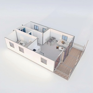 Casa Contenedor de Acero Prefabricada Expandible de 40 pies, 3 Dormitorios, Ecológica, Plegable, para Hotel, Oficina, Hospital, Gimnasio, Baño al Aire Libre - Product Image 5