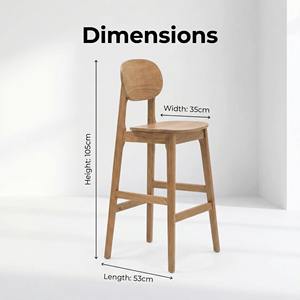 Silla de Comedor con Respaldo Alto y Cómodo, de Madera Maciza Antideslizante, en Oferta, para <span class=keywords><strong>Restaurante</strong></span> - Product Image 5