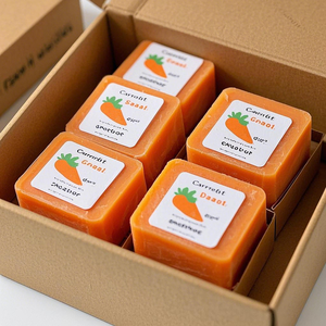 Handmade nghệ cà rốt Xà phòng thanh cho da làm trắng đốm đen điều trị và rạng rỡ - Product Image 3