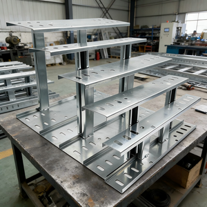 Bandeja Portacables Industrial de Aluminio de 250 mm x 100 mm, Resistente a la Corrosión y a la Intemperie, para Instalación de Cables - Product Image 1