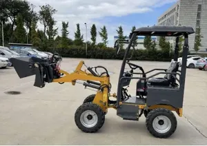 Pemuat kompak 1 Ton <span class=keywords><strong>1000kg</strong></span> beban Mini roda pemuat listrik kecil - Product Image 4