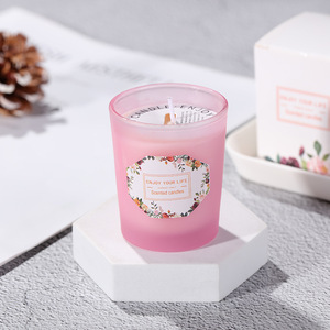 Velas aromáticas en frasco de vidrio esmerilado, velas de cera de soja natural, aromaterapia, decoración para el hogar y el dormitorio, relajación. - Product Image 5