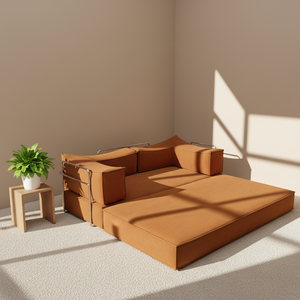 Sofá cama modular comprimido al vacío de pana de gran oferta, sofá seccional convertible plegable, muebles para sala de estar - Product Image 2