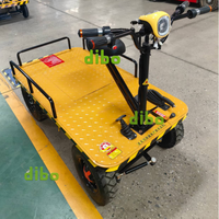 Chariot à plateforme électrique DIBO Heavy Duty 2000 kg, chariot à plateforme électrique à batterie, chariot de manutention de matériaux avec certification CE