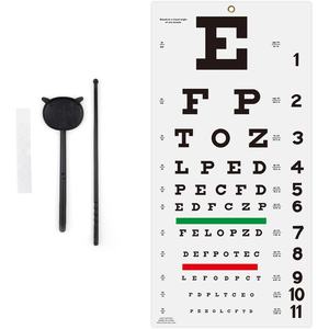Eye Chart com Fixação Adesivo 11x22 na Parede Gráfico para Exames Oculares Médicos Office School Home Pointer Fixação Patches - Product Image 1