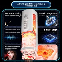 Godet de masturbation rétractable avec vibration automatique, jouet sexuel gonflable pour hommes
