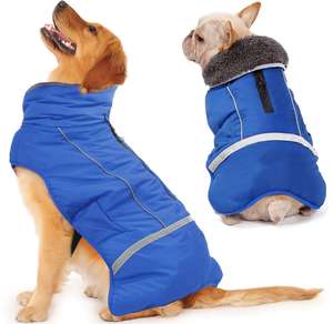 Designer Cartoon Style Pet <b>Jacket</b> Winter Warm <b>Dog</b> Coat Apparel <b>Waterproof</b> and Windproof for Cold Weather in UK - Product Image 2