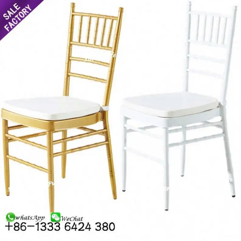 Supplies China banquet furniture gold chavari chairs wedding chiavari used for bride and groom