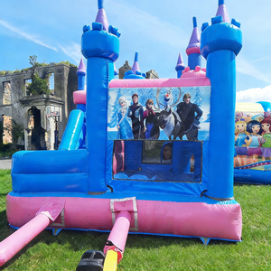 <span class=keywords><strong>Castillo</strong></span> Inflable con Tobogán de Elsa y Anna, de PVC de Alta Calidad, Venta Directa de Fábrica - Product Image 4