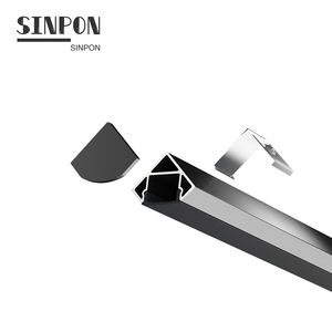 Kênh Khuếch Tán Màu Đen Bán Chạy Nhất Kênh Gắn Chìm LED Mỏng Nhôm Cho Dải Ánh Sáng Tuyến Tính - Product Image 2