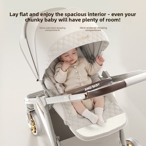 Nuovo Passeggino Portatile Pieghevole con Tessuto Oxford e Telaio in Lega di Alluminio, Reclinabile e Reversibile, per Bambini da 0 a 3 Anni - Product Image 5