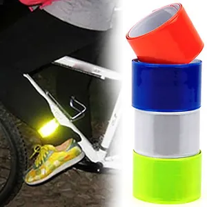 Ciclismo nastro riflettente strisce di avvertimento bracciale all'aperto da pesca sicuro da bicicletta legatura pantaloni gamba fascia fluorescente