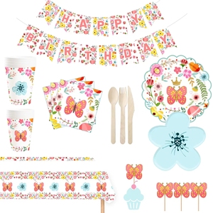 Artículos para Fiestas, Platos de Papel, Vasos de Papel, Vajilla, Diseño Personalizado, Juego de Vajilla Decorada para Fiestas - Product Image 5