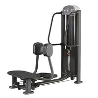 Appareil de musculation professionnel en acier réglable avec sélection de charge par broche pour adducteurs de cuisses et hanches, et entraînement des bras, doté d'un design durable et écologique