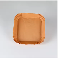 Vente directe usine – Doublure en papier pour friteuse à air, en carton de pâte de bois de qualité alimentaire, double face enduite, résistante à la chaleur, pour cuisson