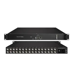 Kỹ thuật số QAM modulator IPTV nguồn 16 Tuner DVBT T2 24 kênh IP Gateway