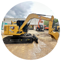 Offre Spéciale – Mini-Excavatrice sur Chenilles Cat 307E2 d'Occasion à Faible Kilométrage, 7 Tonnes, avec Cabine, Conforme EPA Tier 4 Final, Prête à l'Expédition pour la Construction