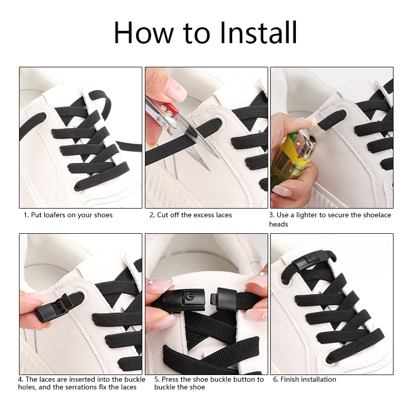 No Tie Shoe Laces Press Colorful Lock Shoelaces Without Ties Elastic Laces Sneaker Kids Adult Widened Flat Shoelace