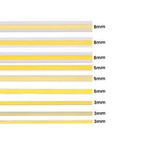 Tira de diodos emisores de luz COB, 400 diodos emisores de luz, CE RoHS, 12V 24V, blanco cálido, tira de diodos emisores de luz COB flexible - Product Image 4