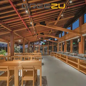 Beleza natural bambu casa Instalação modular construção rápida bambu madeira bungalow Custom projetado casa de campo feita de bambu Deta