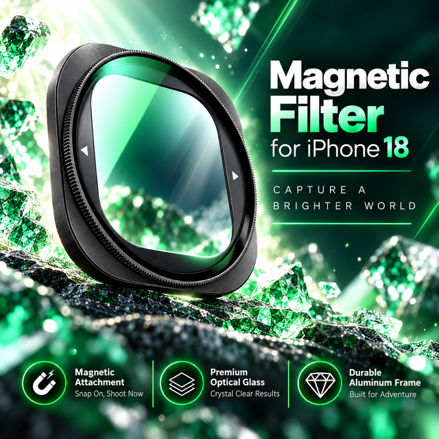 OEM Phone Photography Camera Lens Filters Magnetic Polarizing Variable ND CPL UV Black Mist Filter Kit for iPhone 17/18 Pro Max