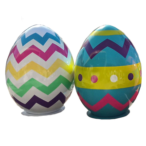 Œuf de Pâques géant en fibre de verre pour décorations extérieures, célébrations festives de Thanksgiving et de la fête <span class=keywords><strong>des</strong></span> pères - Product Image 5