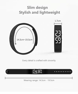 Reloj Inteligente Deportivo para Estudiantes, Hombre y Mujer, con Alarma Vibratoria, Contador de Pasos para Correr, Forma Cuadrada, Monitor de Actividad - Product Image 6