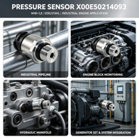 Capteur de pression du carter MBS9200 Type X00E50214093, anti-vibration, M18x1.5, transducteur de pression en acier inoxydable