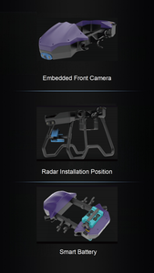 BROUAV Quadcopter Frame <b>Drone</b> Carbon Fiber Folding Frame Gear Core <b>Components</b> Farm Use Cost-Effective 3-Month Warranty Easy - Product Image 4