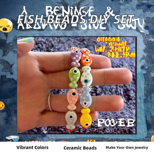 Perles en céramique colorées Go2boho, petites perles à pois, perles en argile blanche et bleue, évaluation tierce partie, bracelet DIY, bijoux, Chine - Product Image 2