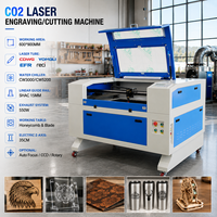 Machine de découpe laser CO2 9060 80W 100W, machine de gravure laser pour acrylique, bois, cuir, MDF