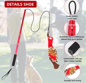 Flirt <strong>Pole</strong> <strong>for</strong> <strong>Dogs</strong> Heavy Duty with Rope and Two Toys <strong>for</strong> All Breeds <strong>Spring</strong> <strong>Pole</strong> <strong>for</strong> <strong>Dogs</strong> <strong>Dog</strong> Flirt <strong>Pole</strong> - Product Image 3