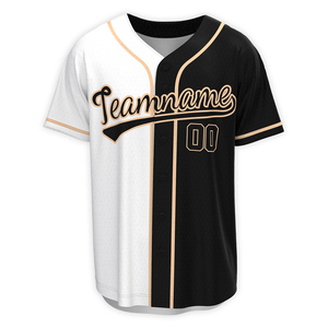 Venta al por mayor sublimado liso béisbol Jersey camisas calle estilo juvenil Unisex personalizado botón en blanco camisetas de béisbol - Product Image 2