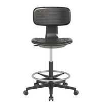 Chaise de travail industrielle réglable pour l'école, l'informatique, le laboratoire dentaire, le mobilier de laboratoire, le laboratoire ESD, chaise de laboratoire