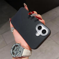 Focus vente en gros PU Texture coque souple Simple couleur unie antichoc étui de téléphone portable pour iPhone 16 Pro Max 17 Pro