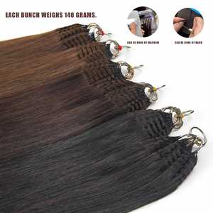 Nuova Raccomandazione di Prodotto: Extension per Capelli 100% Veri Capelli Umani Remy con Baby Hair - Tinti - Effetto Piumato - Aggiunge Più Volume e Stile - Product Image 1