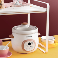 OEM 1,5 L Mijoteuse Smart Rendez-vous Céramique Pot Liner Multi-Fonction Mini Mijoteuse Cuisson Porridge Pot Électrique