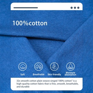 Nhà Máy Bán Buôn 100% Cotton 32S Hữu Cơ Mềm Vải Dệt Kim Cho T-Shirts Activewear Đồ Lót-Trọng Lượng Nhẹ Đồng Bằng Đan Cho Cô Gái - Product Image 2