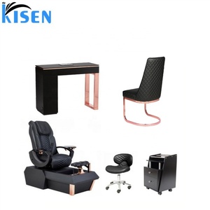 Kisen Luxury Technician Master Staff Chair Comfortable Cheap <b>Stool</b> <b>with</b> <b>Wheels</b> for Pedicure Spa Chair Manicure Nail Table Use - Product Image 6