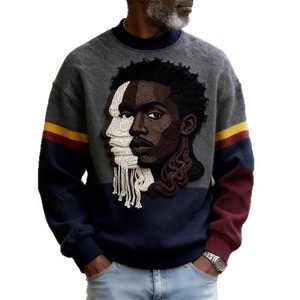 เสื้อสเวตเชิ้ตผู้ชายปักลาย ขนาดใหญ่พิเศษ ผ้าฝ้าย 100% แขนยาว ระบายอากาศได้ดี สวมใส่สบายๆ - Product Image 5